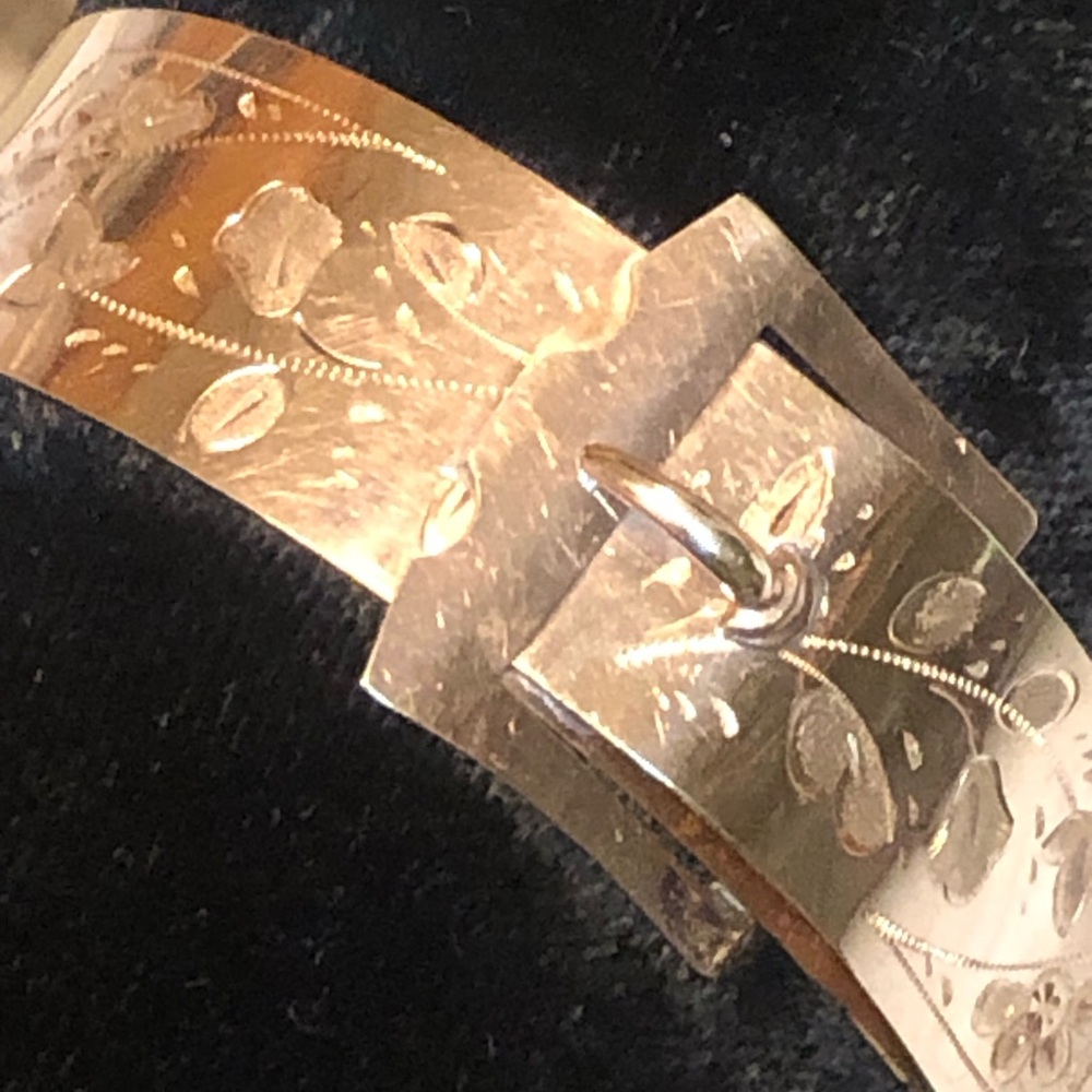 Victorian gold filled buckle bracelet